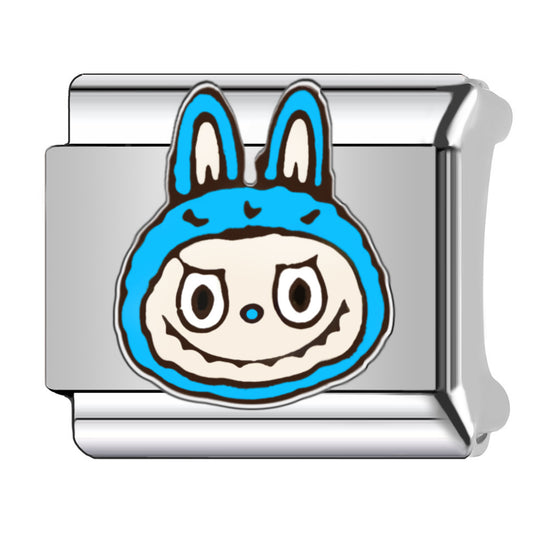 Charm Para Brazalete Italiano De Labubu Azul