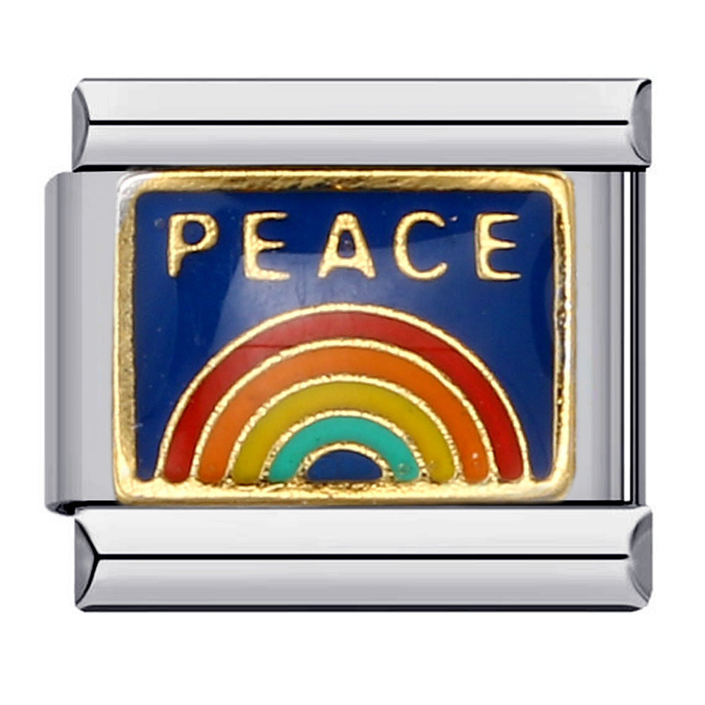 Charm Para Brazalete Italiano Peace