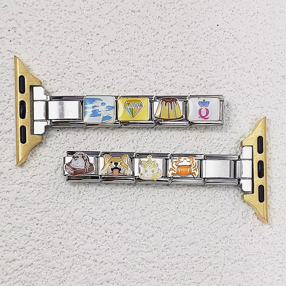 Adaptador Para Brazalete Italiano Apple Watch Plata / Oro / Oro Rosa