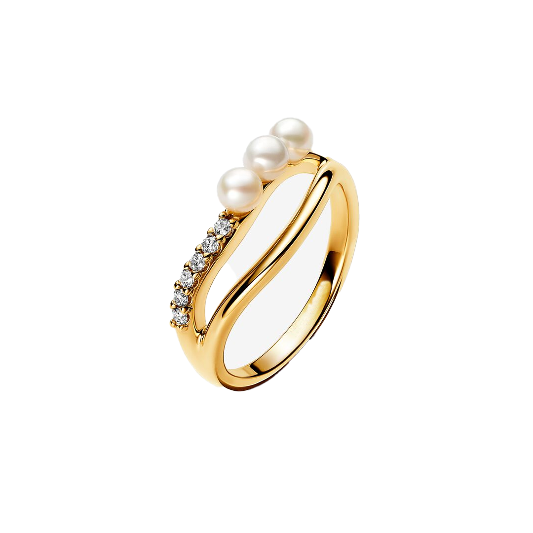 Anillo Triple Perla