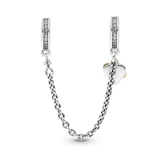 Charm Cadena De Seguridad Corazón De Familia