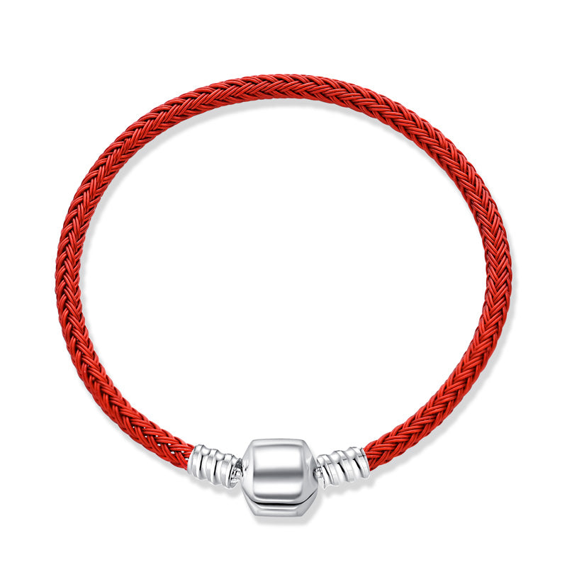 Brazalete De Acero Con Broche De Barril