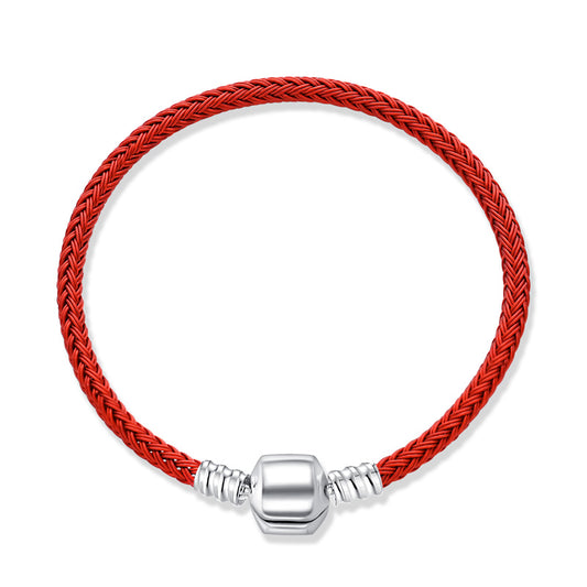 Brazalete De Acero Con Broche De Barril