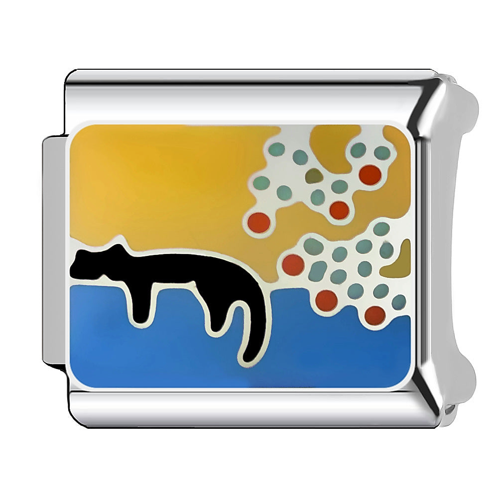 Charm Para Brazalete Italiano Gato Durmiendo
