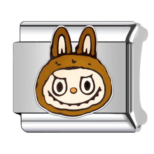 Charm Para Brazalete Italiano De Labubu Café