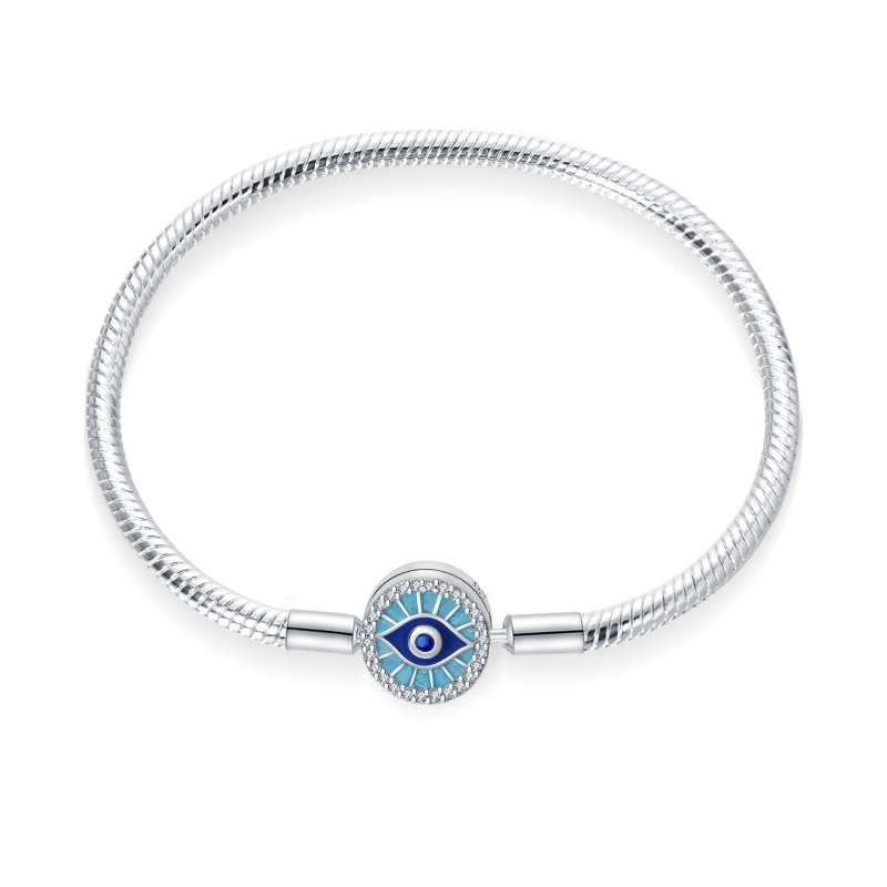 Brazalete Con Broche De Ojo Turco