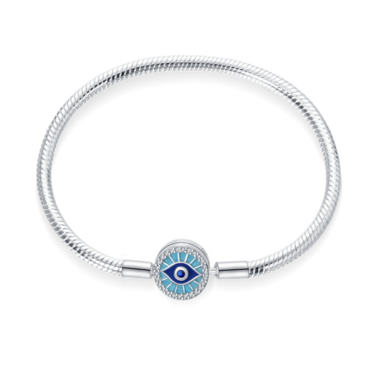 Brazalete Con Broche De Ojo Turco