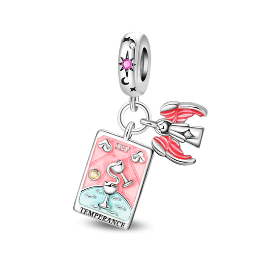 Charm Colgante Doble Templanza Carta Tarot