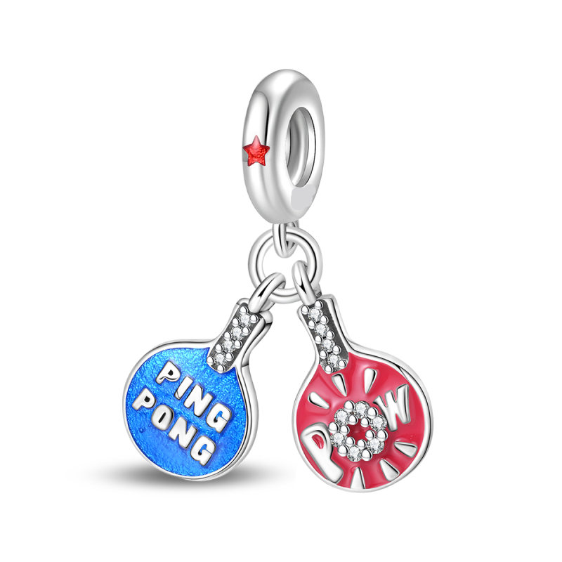 Charm Colgante Doble Ping Pong