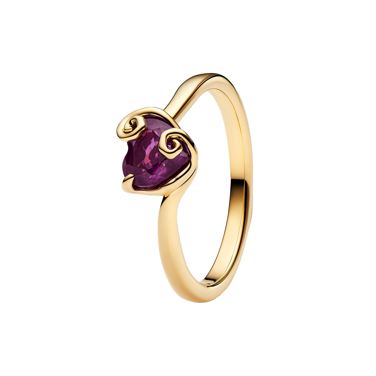 Anillo Corazón Con Espirales