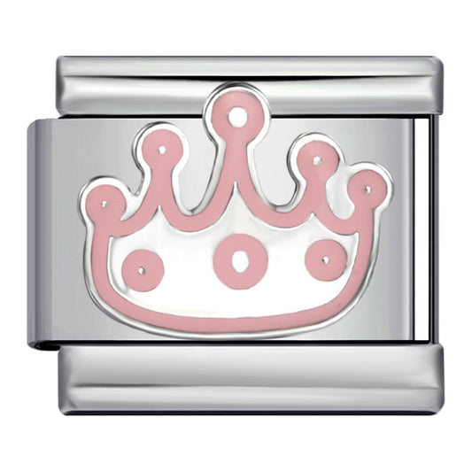 Charm Para Brazalete Italiano De Corona Rosa De Barbie®