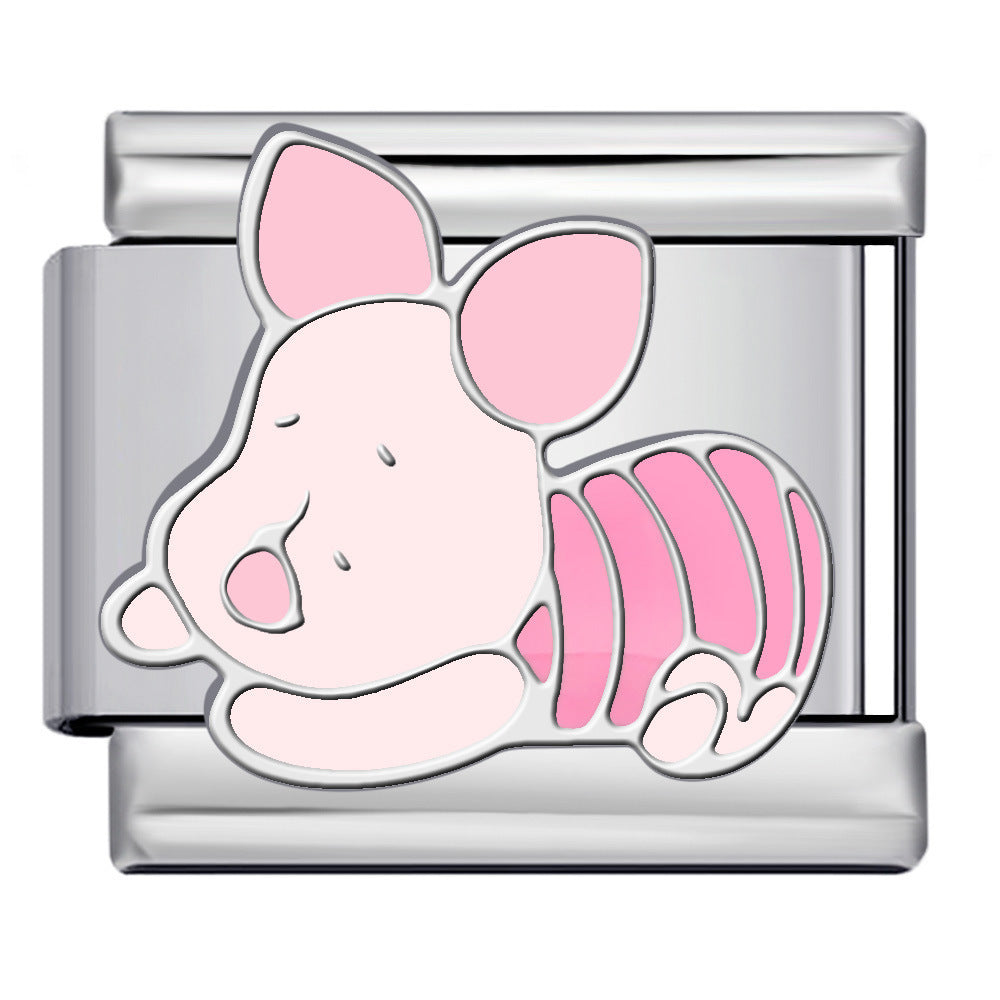 Charm Para Brazalete Italiano Piglet Acostado De Winnie The Pooh De Disney®