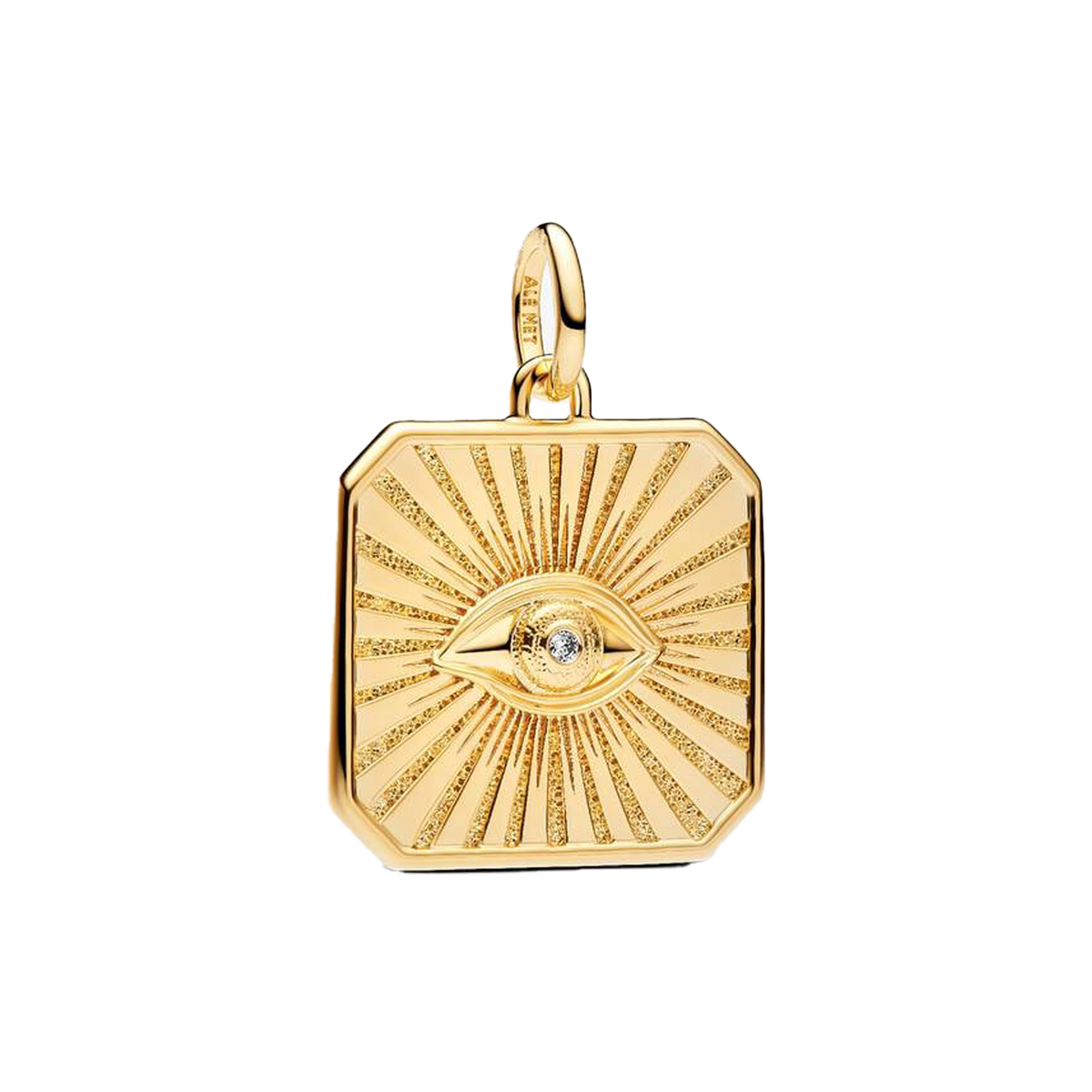 Charm Colgante Medallón Ojo Dorado