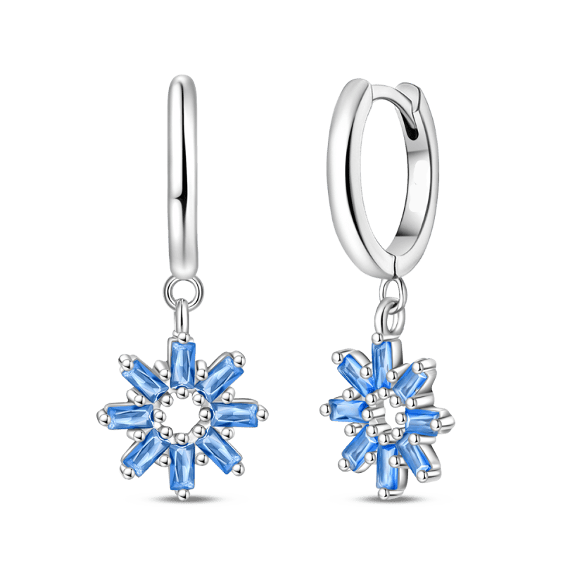 Pendientes De Aro Copo De Nieve