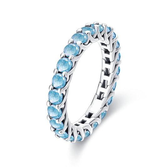 Anillo Circonita Cúbica Clásica