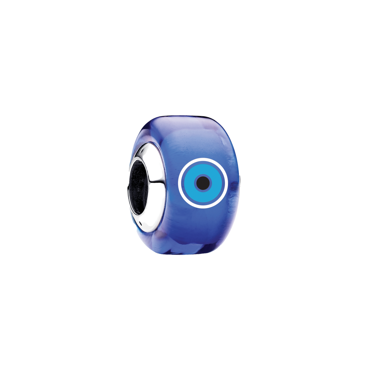 Charm Cristal Murano Ojo Turco Azul