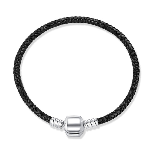 Brazalete De Acero Con Broche De Barril