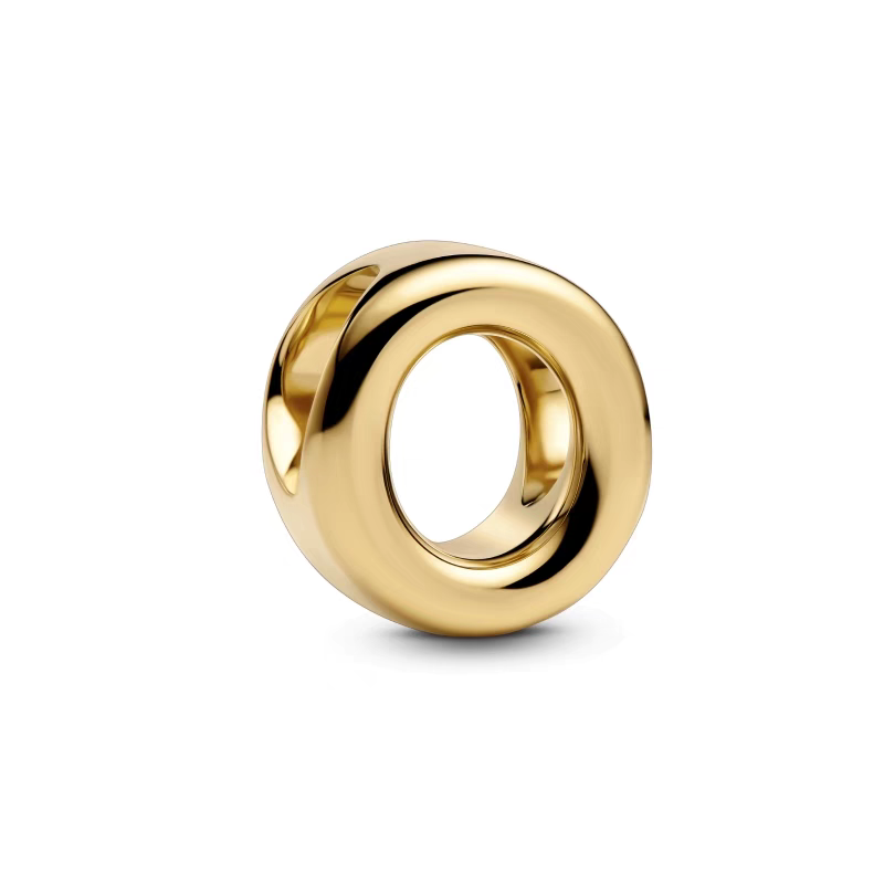Charm Con Letra Del Alfabeto A-Z Dorado