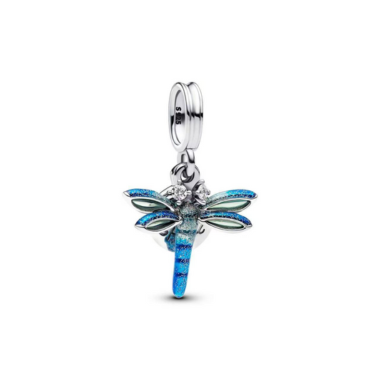 Charm Colgante De Libélula Azul Zafiro