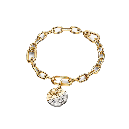 Charm Colgante Medallón Sol Y Luna