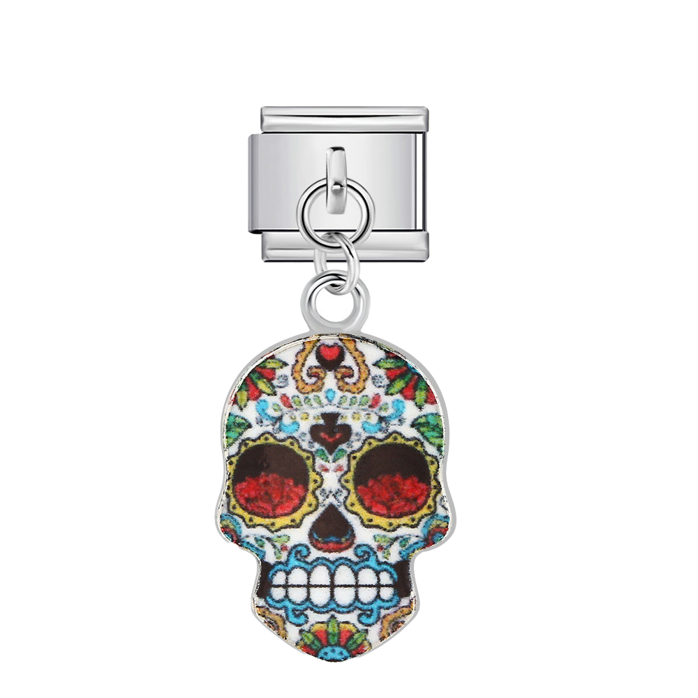 Charm Para Brazalete Italiano Catrina Colgante Día De Muertos