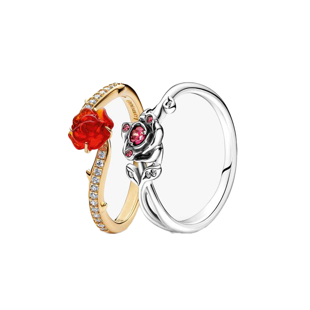 Set Anillos De La Bella Y La Bestia De Disney®
