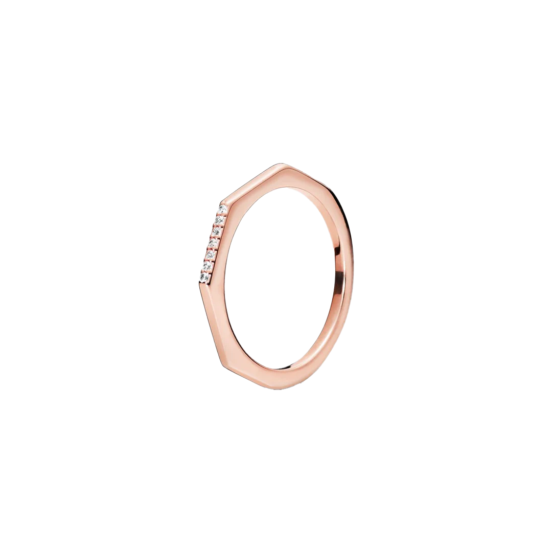 Anillo Multifacético Oro Rosa