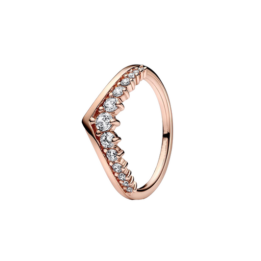 Anillo Corona Princesa Pavé