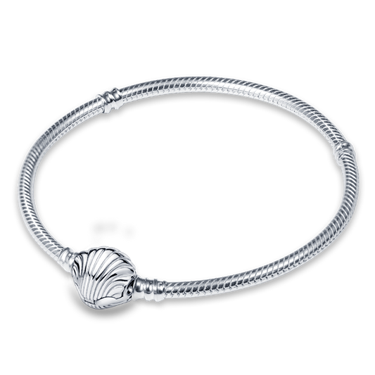 Brazalete Con Broche De Concha Marina