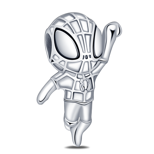 Charm Spiderman Plata / Rojo De Marvel®