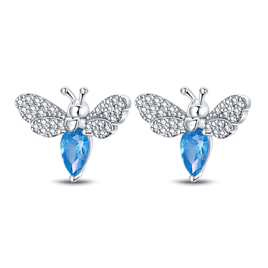 Pendientes de Luciérnaga  Con Piedra