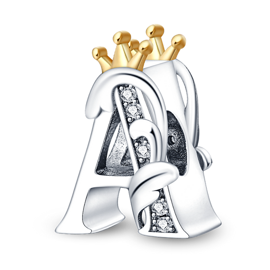 Charms Alfabeto A-Z Con Corona 👑