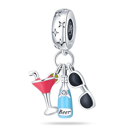 Charm Colgante Playa Y Diversión