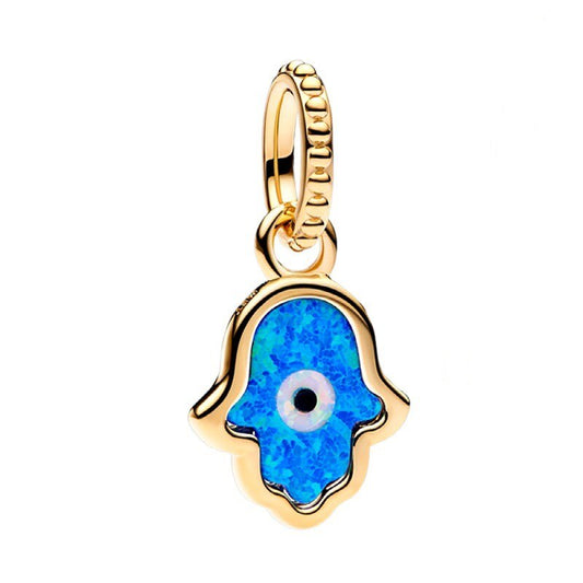 Charm Colgante Ojo Hamsa Dorado