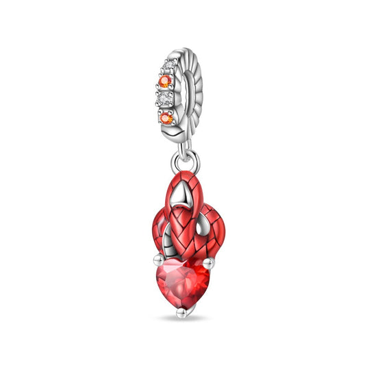 Charm Colgante Corazón De Dragón