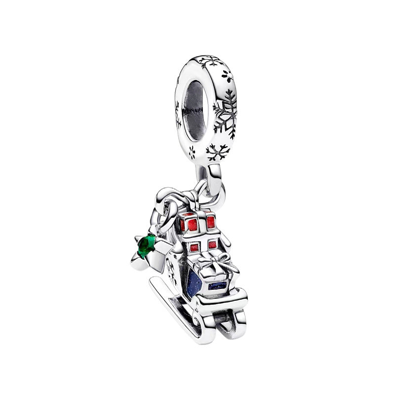 Charm Colgante  Trineo Con Regalos Navidad