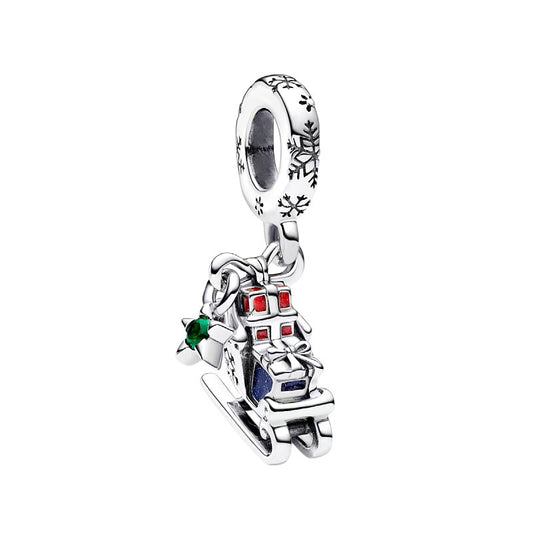 Charm Colgante  Trineo Con Regalos Navidad
