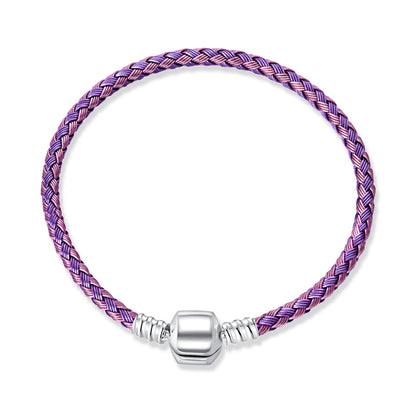 Brazalete De Acero Con Broche De Barril