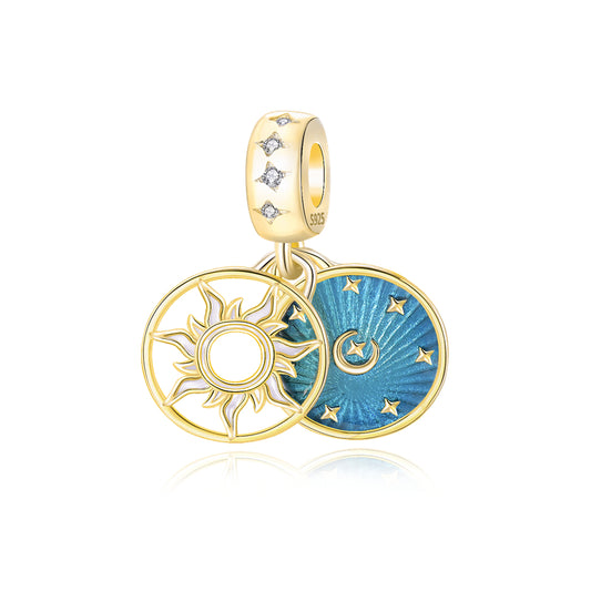 Charm Colgante Sol Y Luna