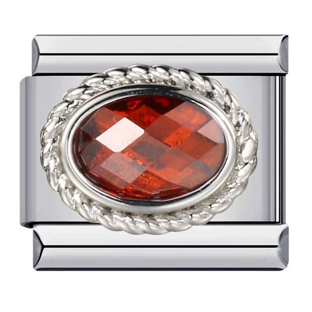 Charm Para Brazalete Italiano Piedra Preciosa