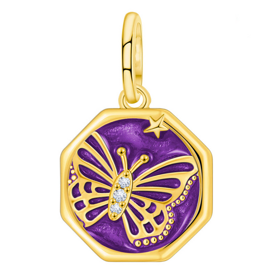 Charm Colgate De Mariposa Dorado