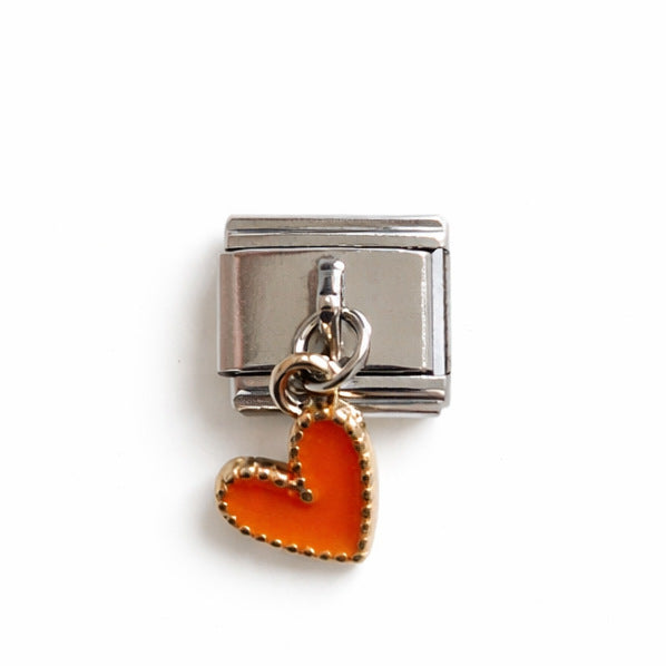 Charm Para Brazalete Italiano Corazón Colgante