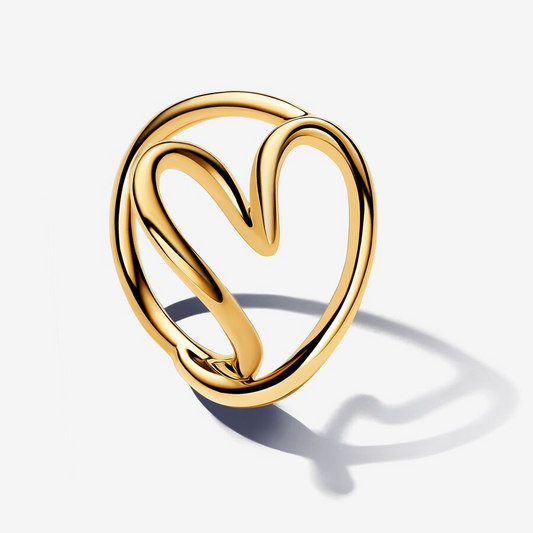 Anillo Corazón De Amor Plata / Oro