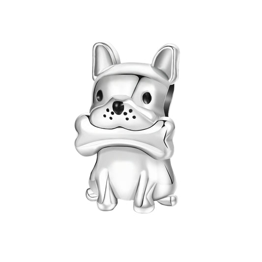 Charm De Bulldog Con Hueso