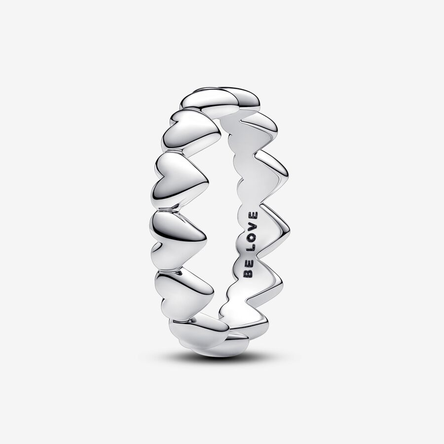 Anillo Cadena Corazones