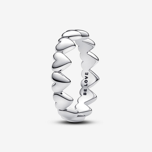 Anillo Cadena Corazones
