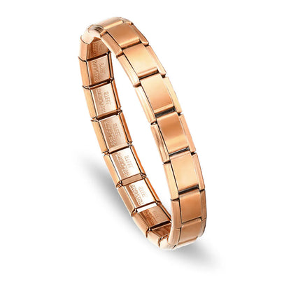 Brazalete Italiano Plata / Oro / Oro Rosa