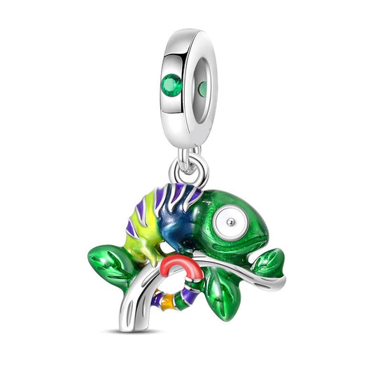 Charm Colgante Camaleón Caly Fluorescente