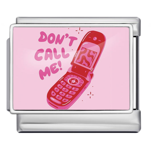 Charm Para Brazalete Italiano Don´t Call Me Plata / Oro