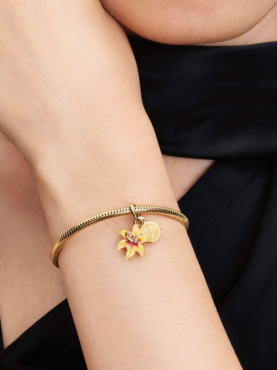 Charm Colgante Flor Enredados Fosforescente De Disney® / Glow In The Dark